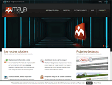 Tablet Screenshot of mayasystems.net